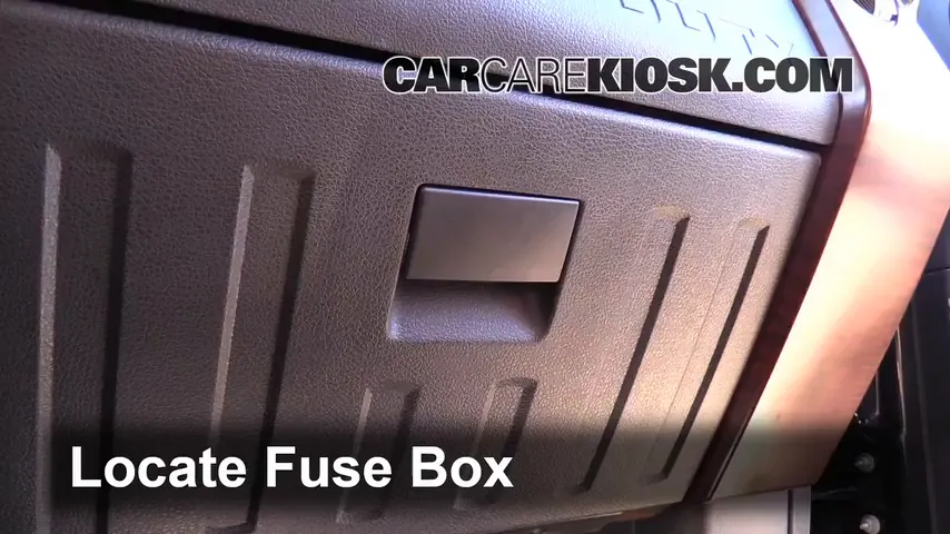 Interior Fuse Box Location: 2014 Ford F-350 Super Duty King Ranch 6.7L